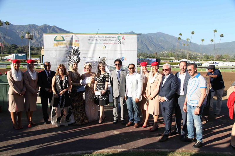 Racing day at Santa Anita Park